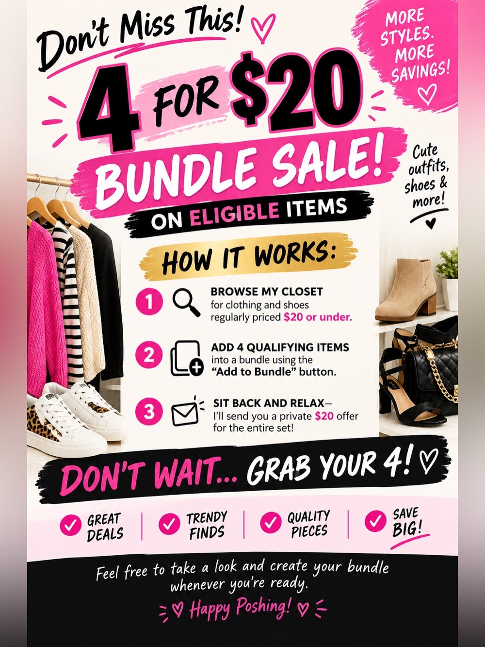 4 items for only $20. See description…
